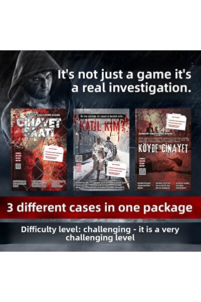 Kitapkolik الألعاب البوليسية، القتل - حل 3 مקרים مختلفين