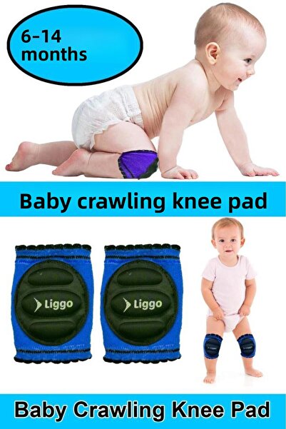 Liggo 6-14 Months Baby Crawling Knee Pad Baby Knee Pad Children's Knee Pad Baby Protective Knee Pad