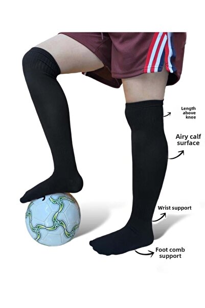 Markahit 2 чифта професионални футболни чорапи, шорти, чорапи за изкуствена трева, чорапи