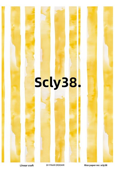 LİNEART Sicily Series Brass Decopage Paper 29X42Cm No:Scly38