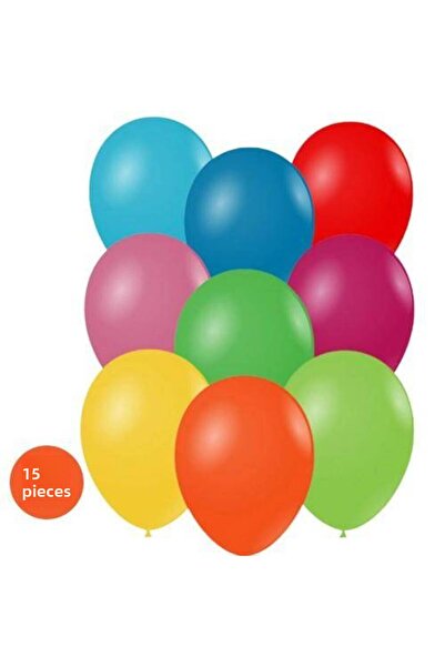 Parti Dükkanım بالون متعدد الألوان 15 قطعة