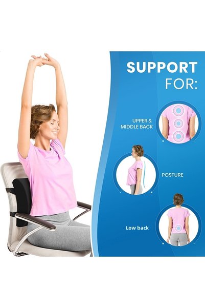 MVC Concept Luxury Orthopedic Back Cushion Car Seat Chair Lumbar Pillow Lumbar Support Lumbar Cushion Lumbar Cushion