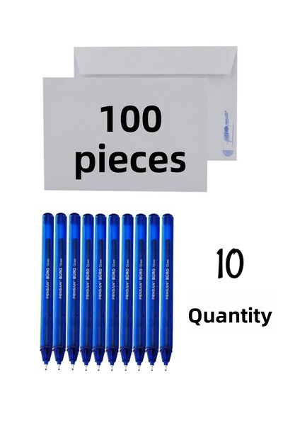 Asil Nunta, bani bijuterii plic gura adeziv 100 de bucăți și 10 pixuri