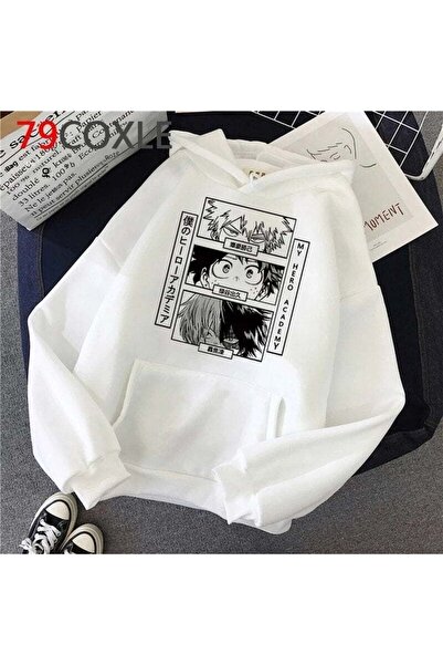 Rbgstore My Hero Academy White Hoodie