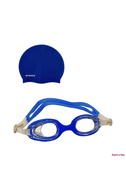 AVESSA 2-Piece Children's Goggles Pool Set Swimmer Sea Goggles Pool Goggles +...