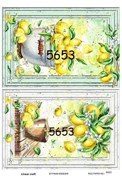 LİNEART Lineart Brass Decopage Paper No:L5653- 29X42Cm