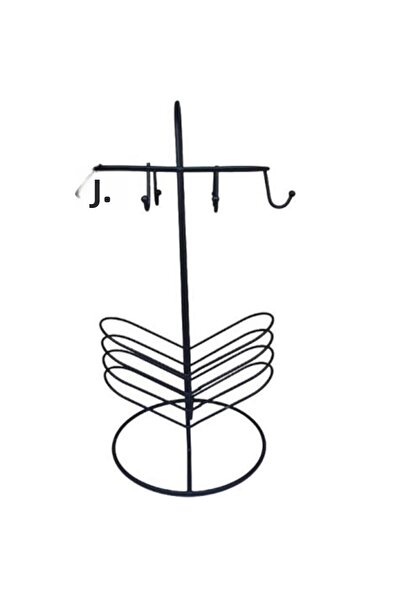 Kosova حامل أكواب القهوة باللون الأسود LZR-608