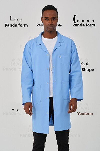 PandaForma Șorț pentru elevi de liceu Blue Profession, spital, șorț pentru me...