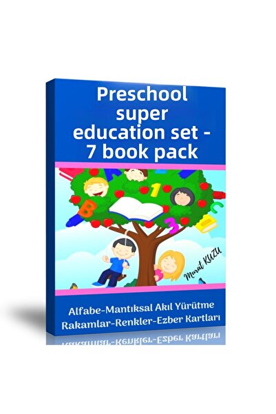 Enine Boyuna Eğitim Preschool Super Education Set (7 Fasicules Books)