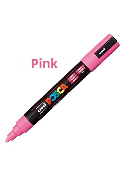 Uni 0.7mm Posca Pink Marker - Pc-1m