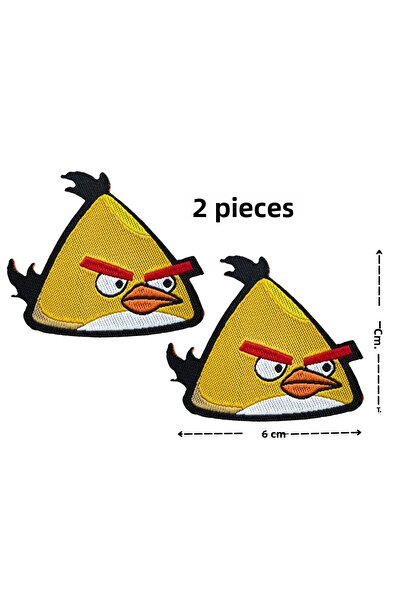 Megas Etiket اللصق مع الحديد ". رقعة/رقعة منسوجة بشخصية صفراء من Chuck