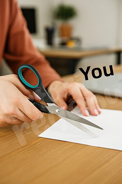 Venino مقص 9.5 بوصة 24 سم ستانلس ستيل بمقبض مريح مقاس كبير