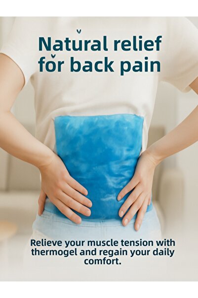 Vanaca Grup 2Pcs Hot Cold Compress Gel Ice Pack - Reusable Cooler Warmer Gel 26X35 cm