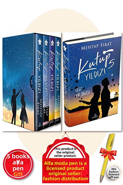 Ephesus Yayınları Kutup Yıldızı Serisi 1-2-3-4-5 (Mehtap Fırat) 5 Kitap + Mod...