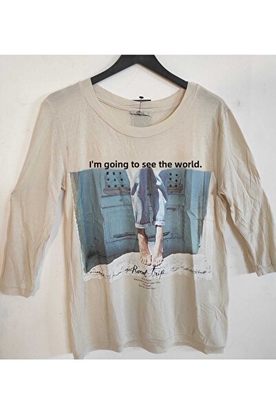 Ltb Women's Beige T-shirt