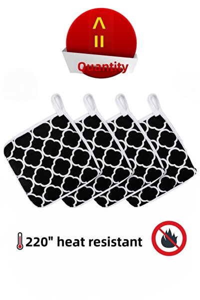 Morlay 4 Pcs Pot and Oven Holder 220 Degree Heat Resistant Holder & Kitchen C...