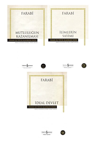 TÜRKİYE İŞ BANKASI KÜLTÜR YAYINLARI Farabi 3 Kitap Set / Mutluluğun Kazanılma...