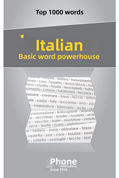 Fono Yayınları The 1000 Most Important Words in Italian