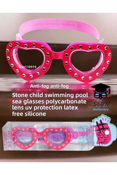 Generic Brand Pink Stone Children's Swimming Pool Sea Goggles, Uv Protection,...