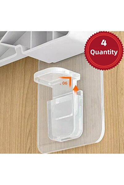 MUUN STORE Σετ 4 τεμαχίων αυτοκόλλητων θηκών ραφιών Aveo