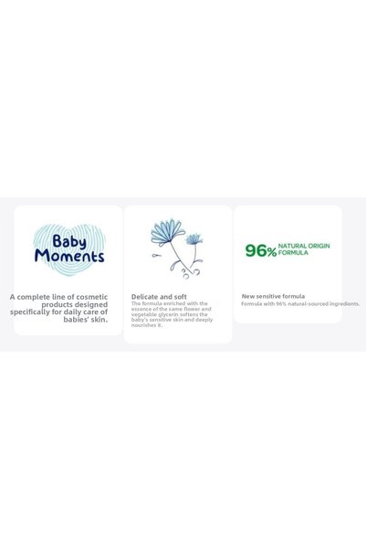 Chicco Baby Moments Natural Hair and Body Shampoo 500+500+500 Ml