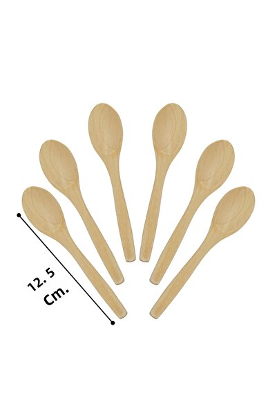 Hedisam Set of 6 Wooden Spice and Honey Spoons