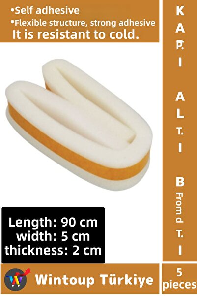 Wintoup Bandă autoadezivă de înaltă calitate sub prag de ușă Burete izolator ...