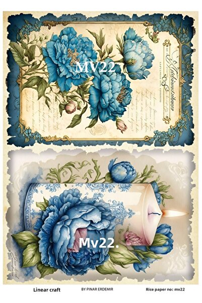 LİNEART ورق ديكوباج نحاسي - موديل MV22، 29x42 سم