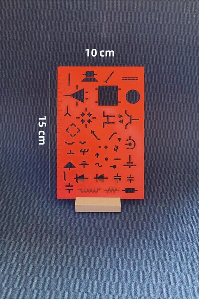 Karmelom Studio Electrical Electronic Symbol Template Ruler - Technical Drawi...
