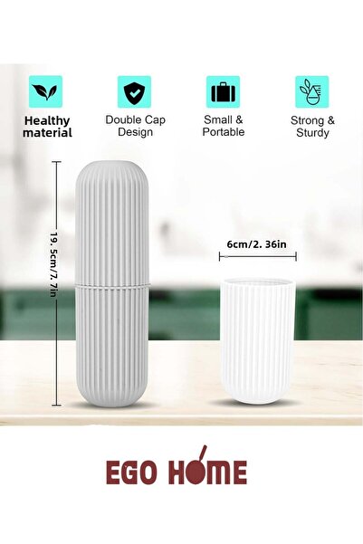 ego home Travel Accessory Carrying and Storage Container Black, Toothbrush, Glasses Box