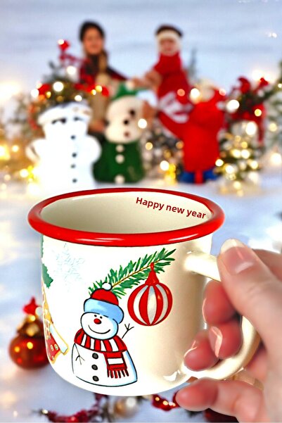 İnci Emaye Enameled Coffee Cup - Camp Camping Mug, 380 ml