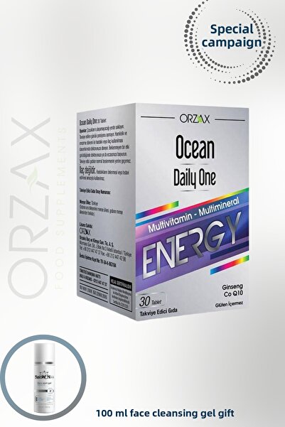 Ocean Daily One Energy 30 Tablets + 100 ml Facial Cleansing Gel Gift