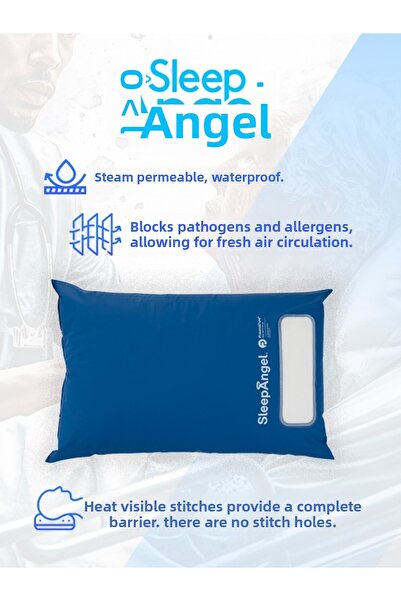 Sleep Angel Медицинска възглавница с бактериален филтър за подкрепа на глават...