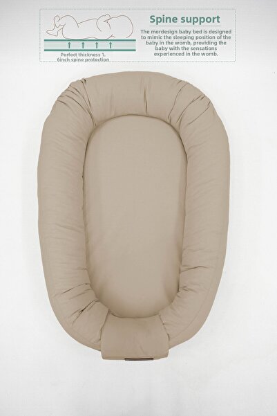 mordesign 0-3 Months Babynest Orthopedic Baby Bed, Mother's Side Baby Bed, Ergonomic Design, Small Deluxe Series