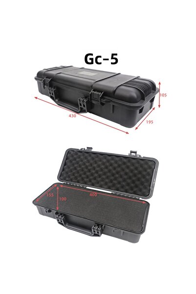 Choice1 As shown 05 Plastic Toolbox Sealed Waterproof Equipment Box Shock-proof Instrument Case Safety Prote