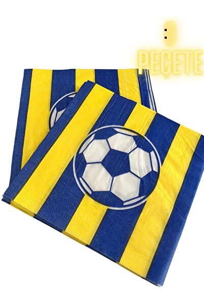 partyrüyası Yellow Navy Blue Mug Themed Birthday Set for 8 People