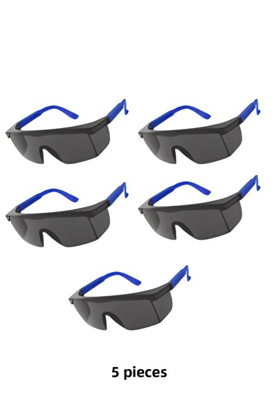 Energy Safety Protective Working Glasses Smoke Color 5 Pcs