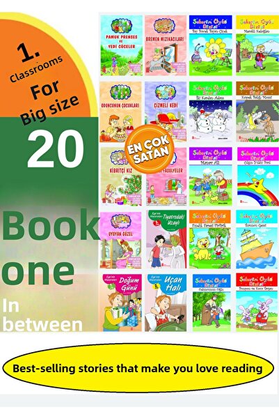 Ata Yayıncılık 1.sınıflar Için Kitap Okumayı Sevdiren Büyük Boy 20 Adet Öykü ...
