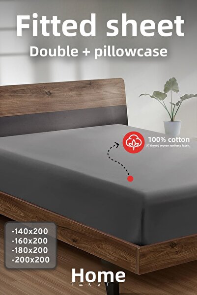 Eve Tekstil مجموعة ملاءة مطاطية وغطاء وسادة من قماش Rainforce مزدوج