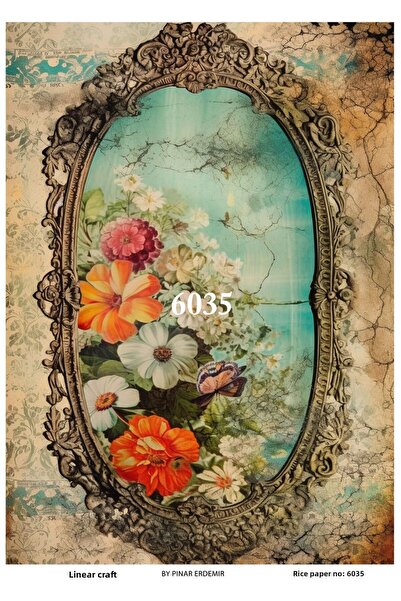 LİNEART ورق ديكوباج نحاسي - رقم: 6035، 29x42 سم