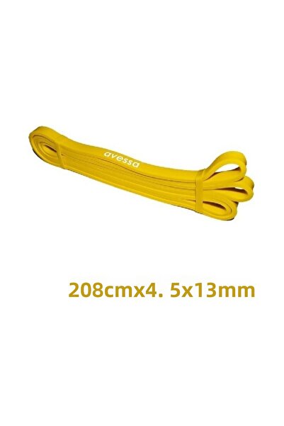 AVESSA شريط طاقة لاتكس أصفر بعرض 13 مم وطول 208 سم