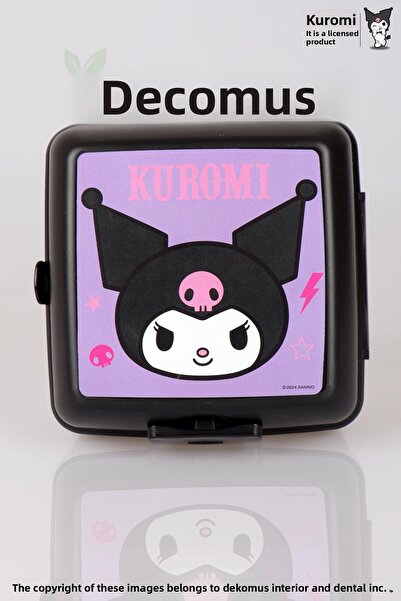 kuromi New Season Licensed 2-Tier Lunch Box with Dekomus / Lunch Box "With We...