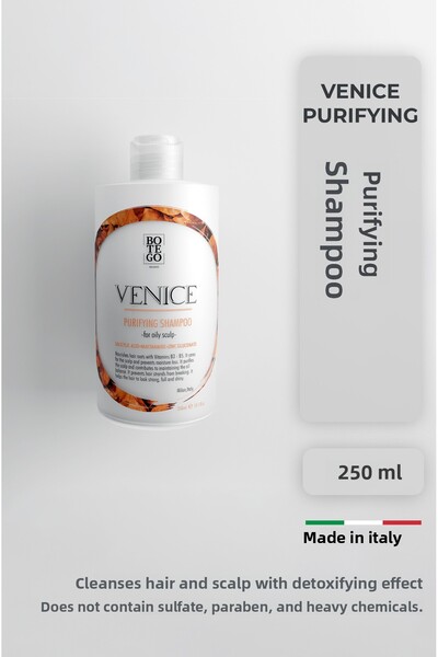 botegohair تنقية فينيسيا |   شامبو مضاد للقشرة للشعر الدهني 250 مل