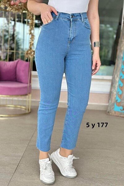 İnce Topuk Ultra Lycra Boyfit Jeans 5Y177