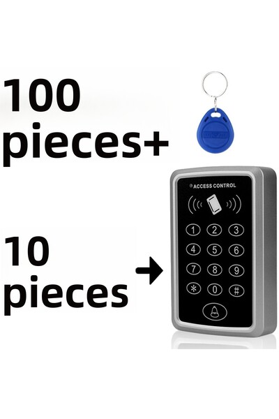 SONEX مجموعة قفل الباب بكلمة مرور RFID - 10 قطع من الأقفال + 100 قطعة من سلسل...