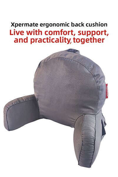 XPERMATE Antracit Ergo Support - Pernă pentru spate și pernă lombară, mâneci ...