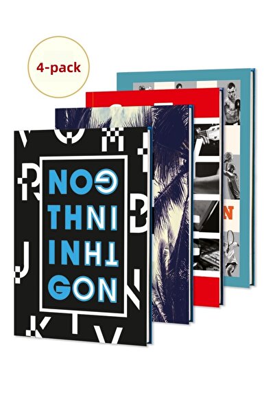 Le Color Set of 4 Notebooks Motto Mini Journal A5