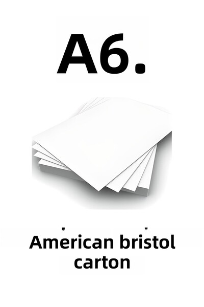 ÇÖZÜM KAĞIT 200 ورقة بريستول أمريكية مقاس A6 - 10.5x14.8 سم 230 جم