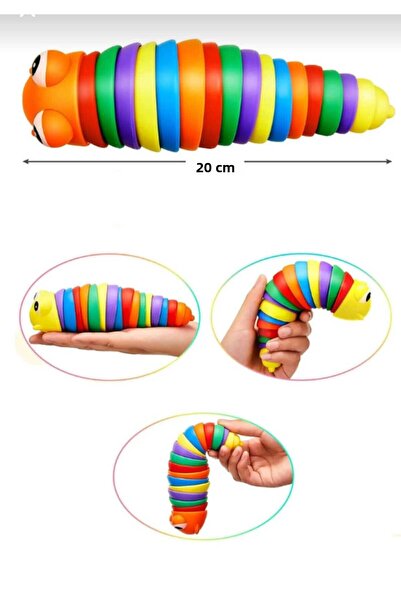 CharmPlay تخفيف التوتر والقلق الممتع وذكاء مونتيسوري، كاتربيلر متحرك ملون تعليمي