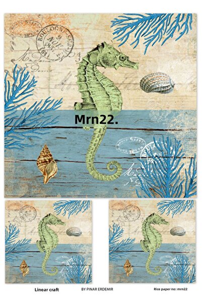 LİNEART 29X42Cm Brass Decopage Paper - Mrn22